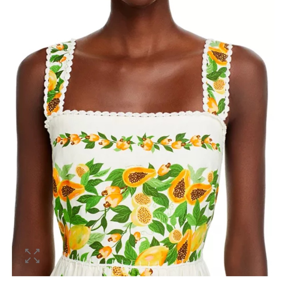 FARM Rio Sunflower Midi Dress - Green and Yellow - Picture 4 of 4